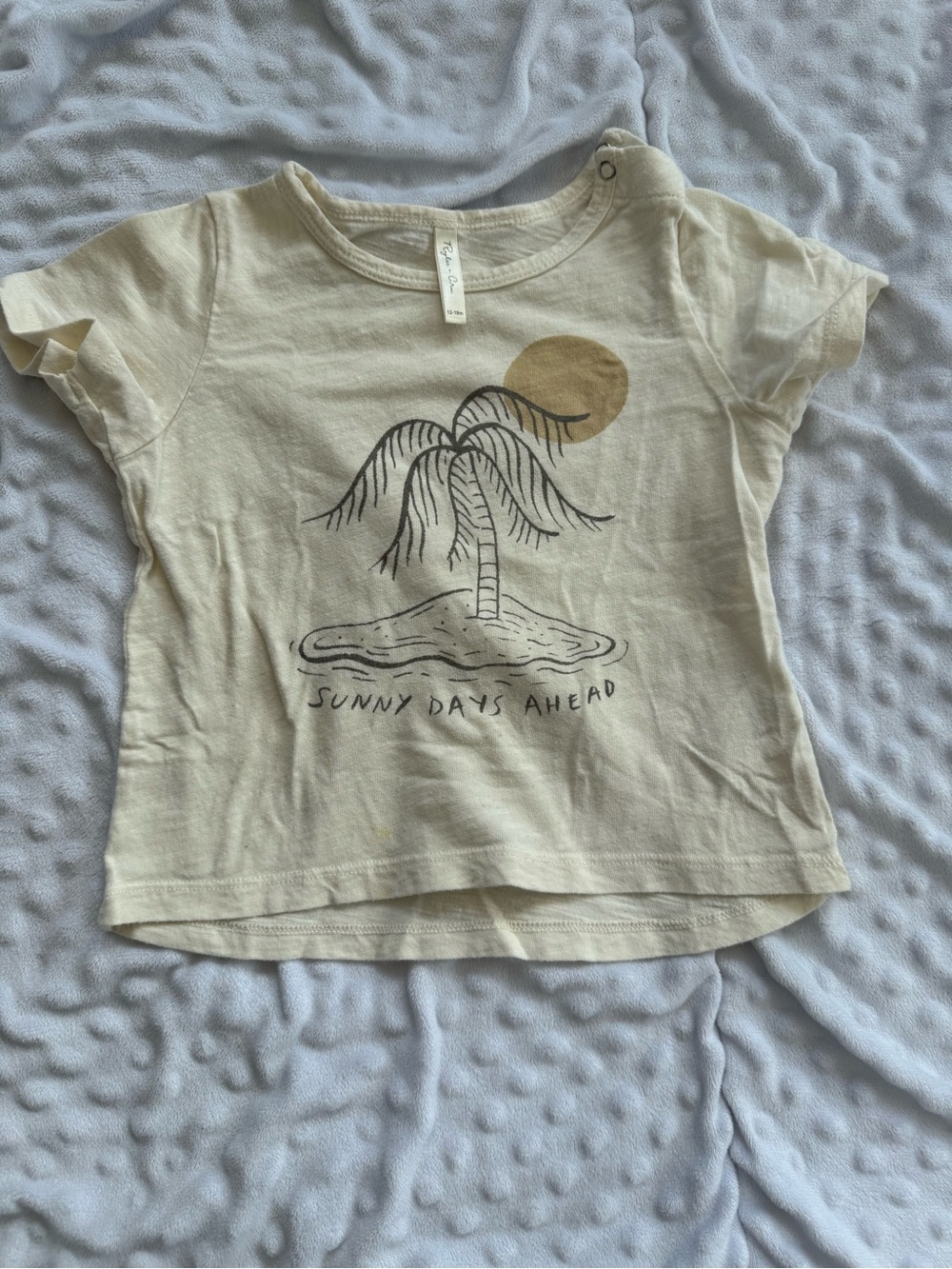 Rylee + Cru Cream Palm Tree Graphic Tee